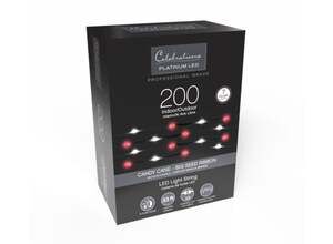 Celebrations Classic LED T5 Red 200 ct Net Christmas Light